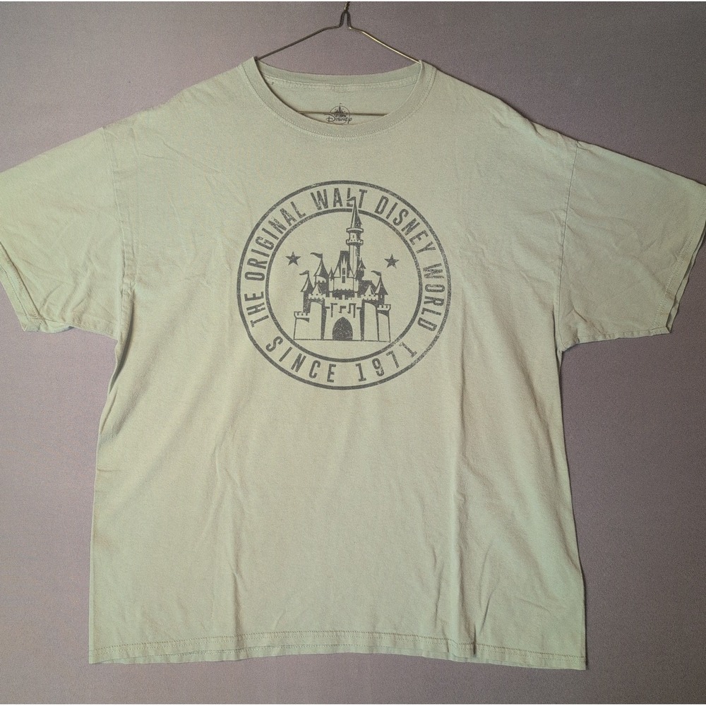 Disney Parks Walt Disney World Since 1971 Castle T Shirt XL Green